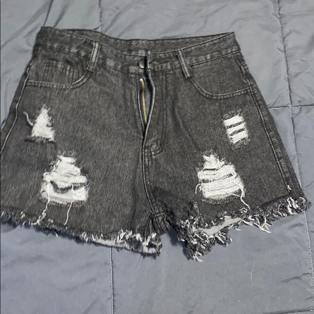 Distressed shorts